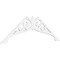 Ekena Millwork Pitch Carrillo Architectural Grade PVC Gable Pediment, 72"W x 27"H x 1"P (9/12) GPP072X027X100CRL - alternate 1